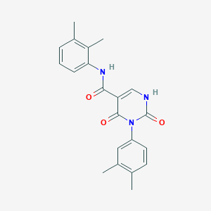 molecular formula C21H21N3O3 B11297427 N-(2,3-dimethylphenyl)-3-(3,4-dimethylphenyl)-2,4-dioxo-1,2,3,4-tetrahydropyrimidine-5-carboxamide 