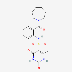 N-[2-(azepan-1-ylcarbonyl)phenyl]-2-hydroxy-4-methyl-6-oxo-1,6-dihydropyrimidine-5-sulfonamide