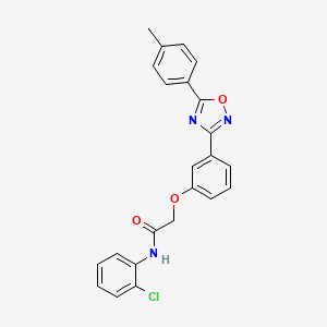 N-(2-chlorophenyl)-2-{3-[5-(4-methylphenyl)-1,2,4-oxadiazol-3-yl]phenoxy}acetamide