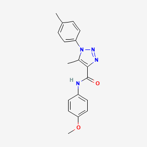 N-(4-methoxyphenyl)-5-methyl-1-(4-methylphenyl)-1H-1,2,3-triazole-4-carboxamide