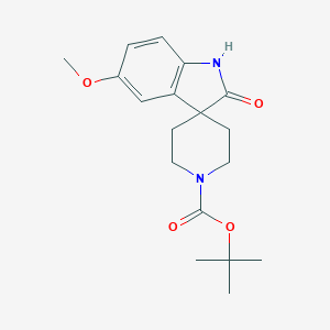 molecular formula C18H24N2O4 B112975 1'-Boc-1,2-二氢-5-甲氧基-2-氧代-螺[3H-吲哚-3,4'-哌啶] CAS No. 752234-64-3