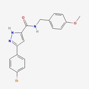 5-(4-bromophenyl)-N-(4-methoxybenzyl)-1H-pyrazole-3-carboxamide