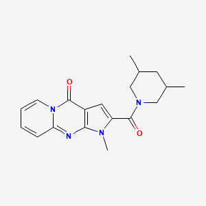 2-[(3,5-Dimethylpiperidino)carbonyl]-1-methylpyrido[1,2-A]pyrrolo[2,3-D]pyrimidin-4(1H)-one