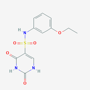 molecular formula C12H13N3O5S B11297553 N-(3-ethoxyphenyl)-2-hydroxy-6-oxo-1,6-dihydropyrimidine-5-sulfonamide 