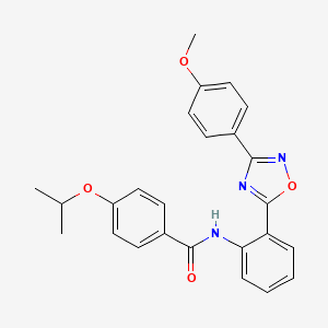 N-{2-[3-(4-methoxyphenyl)-1,2,4-oxadiazol-5-yl]phenyl}-4-(propan-2-yloxy)benzamide