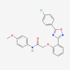 2-{2-[5-(4-chlorophenyl)-1,2,4-oxadiazol-3-yl]phenoxy}-N-(4-methoxyphenyl)acetamide