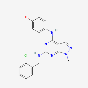 N~6~-(2-chlorobenzyl)-N~4~-(4-methoxyphenyl)-1-methyl-1H-pyrazolo[3,4-d]pyrimidine-4,6-diamine