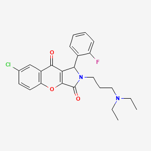 7-Chloro-2-[3-(diethylamino)propyl]-1-(2-fluorophenyl)-1,2-dihydrochromeno[2,3-c]pyrrole-3,9-dione