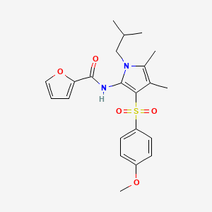 N-{3-[(4-methoxyphenyl)sulfonyl]-4,5-dimethyl-1-(2-methylpropyl)-1H-pyrrol-2-yl}furan-2-carboxamide