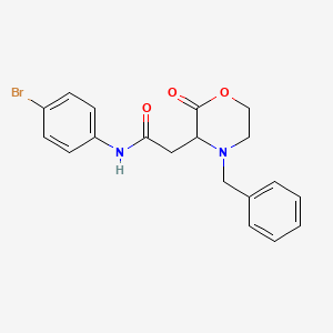 2-(4-benzyl-2-oxomorpholin-3-yl)-N-(4-bromophenyl)acetamide