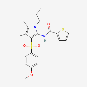 N-{3-[(4-methoxyphenyl)sulfonyl]-4,5-dimethyl-1-propyl-1H-pyrrol-2-yl}thiophene-2-carboxamide