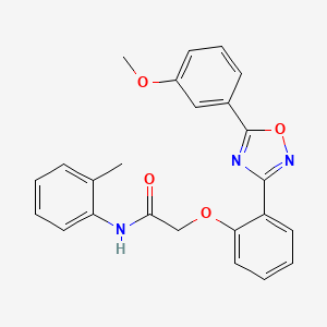 2-{2-[5-(3-methoxyphenyl)-1,2,4-oxadiazol-3-yl]phenoxy}-N-(2-methylphenyl)acetamide