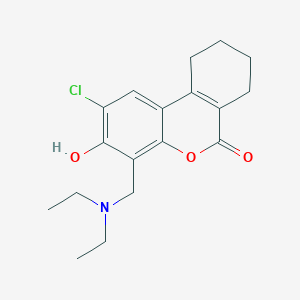 2-chloro-4-[(diethylamino)methyl]-3-hydroxy-7,8,9,10-tetrahydro-6H-benzo[c]chromen-6-one