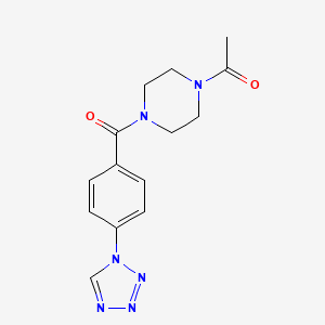 1-(4-{[4-(1H-tetrazol-1-yl)phenyl]carbonyl}piperazin-1-yl)ethanone