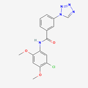 N-(5-chloro-2,4-dimethoxyphenyl)-3-(1H-tetrazol-1-yl)benzamide