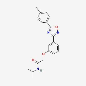 2-{3-[5-(4-methylphenyl)-1,2,4-oxadiazol-3-yl]phenoxy}-N-(propan-2-yl)acetamide