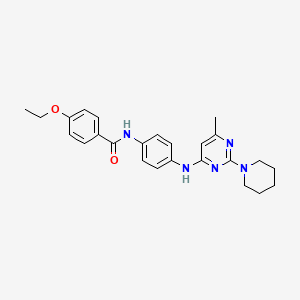 4-Ethoxy-N-(4-{[6-methyl-2-(piperidin-1-YL)pyrimidin-4-YL]amino}phenyl)benzamide