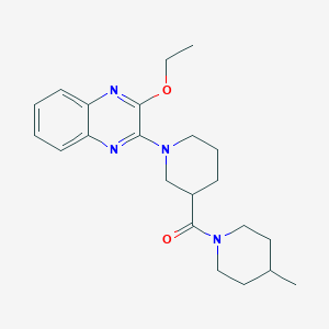 [1-(3-Ethoxyquinoxalin-2-yl)piperidin-3-yl](4-methylpiperidin-1-yl)methanone