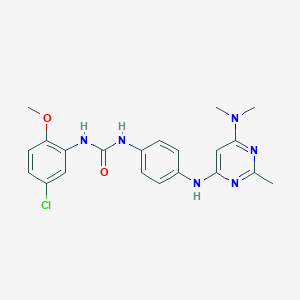 1-(5-Chloro-2-methoxyphenyl)-3-(4-((6-(dimethylamino)-2-methylpyrimidin-4-yl)amino)phenyl)urea