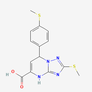 2-(Methylsulfanyl)-7-[4-(methylsulfanyl)phenyl]-4,7-dihydro[1,2,4]triazolo[1,5-a]pyrimidine-5-carboxylic acid