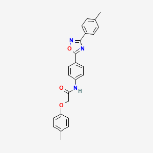 2-(4-methylphenoxy)-N-{4-[3-(4-methylphenyl)-1,2,4-oxadiazol-5-yl]phenyl}acetamide