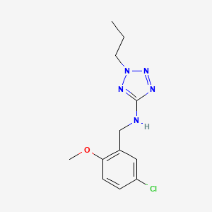 N-(5-chloro-2-methoxybenzyl)-2-propyl-2H-tetrazol-5-amine