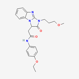 molecular formula C23H26N4O4 B11297974 N-(4-ethoxyphenyl)-2-[1-(3-methoxypropyl)-2-oxo-2,3-dihydro-1H-imidazo[1,2-a]benzimidazol-3-yl]acetamide 