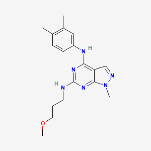 N~4~-(3,4-dimethylphenyl)-N~6~-(3-methoxypropyl)-1-methyl-1H-pyrazolo[3,4-d]pyrimidine-4,6-diamine