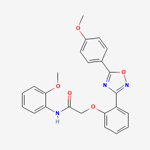 N-(2-methoxyphenyl)-2-{2-[5-(4-methoxyphenyl)-1,2,4-oxadiazol-3-yl]phenoxy}acetamide