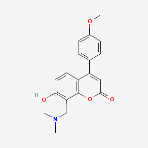 8-[(dimethylamino)methyl]-7-hydroxy-4-(4-methoxyphenyl)-2H-chromen-2-one