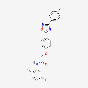 N-(5-fluoro-2-methylphenyl)-2-{4-[3-(4-methylphenyl)-1,2,4-oxadiazol-5-yl]phenoxy}acetamide