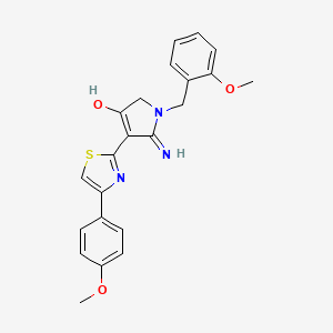 5-amino-1-(2-methoxybenzyl)-4-[4-(4-methoxyphenyl)-1,3-thiazol-2-yl]-1,2-dihydro-3H-pyrrol-3-one