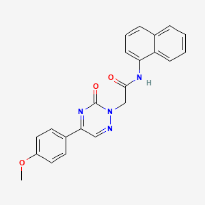 2-[5-(4-methoxyphenyl)-3-oxo-1,2,4-triazin-2(3H)-yl]-N-(naphthalen-1-yl)acetamide