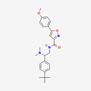 N-[2-(4-tert-butylphenyl)-2-(dimethylamino)ethyl]-5-(4-methoxyphenyl)-1,2-oxazole-3-carboxamide