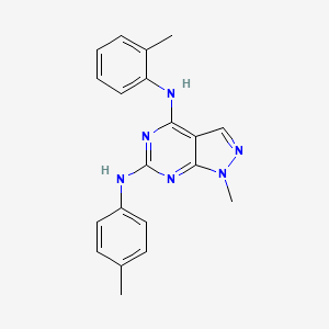 1-methyl-N~4~-(2-methylphenyl)-N~6~-(4-methylphenyl)-1H-pyrazolo[3,4-d]pyrimidine-4,6-diamine