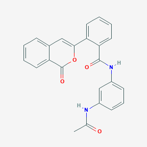 N-[3-(acetylamino)phenyl]-2-(1-oxo-1H-isochromen-3-yl)benzamide