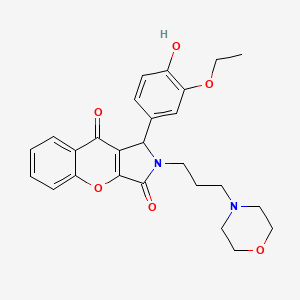 1-(3-Ethoxy-4-hydroxyphenyl)-2-[3-(morpholin-4-yl)propyl]-1,2-dihydrochromeno[2,3-c]pyrrole-3,9-dione