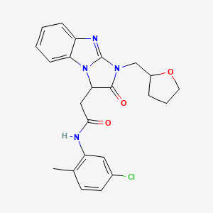 N-(5-chloro-2-methylphenyl)-2-[2-oxo-1-(tetrahydrofuran-2-ylmethyl)-2,3-dihydro-1H-imidazo[1,2-a]benzimidazol-3-yl]acetamide