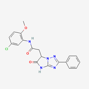 N-(5-chloro-2-methoxyphenyl)-2-(5-oxo-2-phenyl-5,6-dihydro-4H-imidazo[1,2-b][1,2,4]triazol-6-yl)acetamide