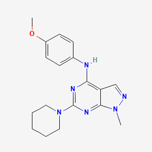 N-(4-methoxyphenyl)-1-methyl-6-(piperidin-1-yl)-1H-pyrazolo[3,4-d]pyrimidin-4-amine