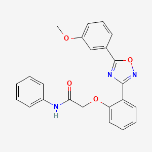 2-{2-[5-(3-methoxyphenyl)-1,2,4-oxadiazol-3-yl]phenoxy}-N-phenylacetamide