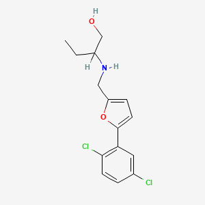 2-({[5-(2,5-Dichlorophenyl)furan-2-yl]methyl}amino)butan-1-ol