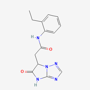 N-(2-ethylphenyl)-2-(5-oxo-5,6-dihydro-4H-imidazo[1,2-b][1,2,4]triazol-6-yl)acetamide