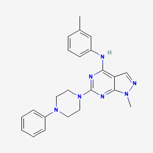 1-methyl-N-(3-methylphenyl)-6-(4-phenylpiperazin-1-yl)-1H-pyrazolo[3,4-d]pyrimidin-4-amine