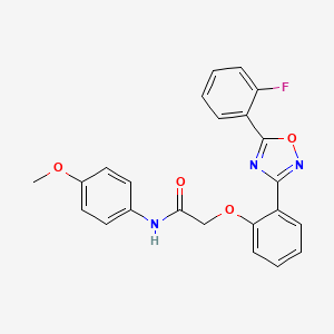 2-{2-[5-(2-fluorophenyl)-1,2,4-oxadiazol-3-yl]phenoxy}-N-(4-methoxyphenyl)acetamide