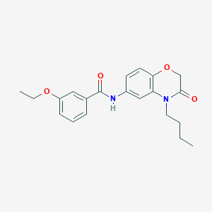 molecular formula C21H24N2O4 B11298395 N-(4-butyl-3-oxo-3,4-dihydro-2H-1,4-benzoxazin-6-yl)-3-ethoxybenzamide 