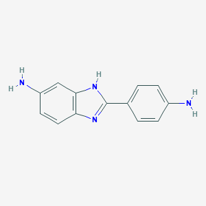 molecular formula C13H12N4 B112984 2-(4-Aminophenyl)-1H-benzimidazol-5-amine CAS No. 7621-86-5