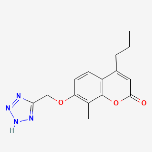 8-methyl-4-propyl-7-(2H-tetrazol-5-ylmethoxy)chromen-2-one