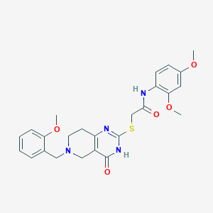 N-(2,4-dimethoxyphenyl)-2-{[6-(2-methoxybenzyl)-4-oxo-3,4,5,6,7,8-hexahydropyrido[4,3-d]pyrimidin-2-yl]sulfanyl}acetamide