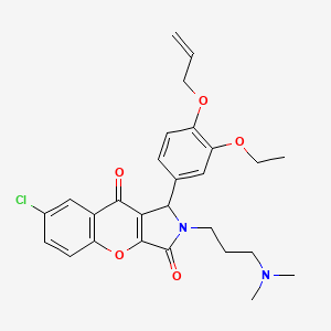 7-Chloro-2-[3-(dimethylamino)propyl]-1-[3-ethoxy-4-(prop-2-en-1-yloxy)phenyl]-1,2-dihydrochromeno[2,3-c]pyrrole-3,9-dione